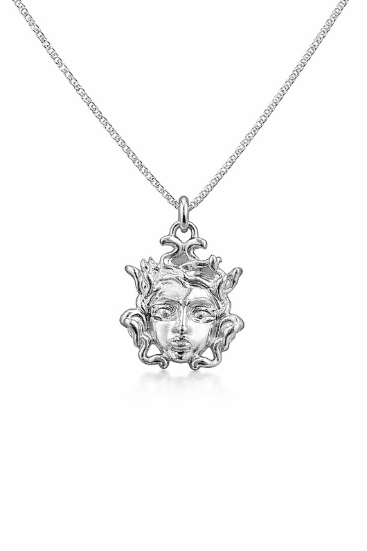 srebrne naszyjniki MEDUZA- srebro, złoto, różowe złoto