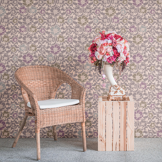 tapety i naklejki ścienne Powtarzalny szablon malarski / PALACE FLOWERS