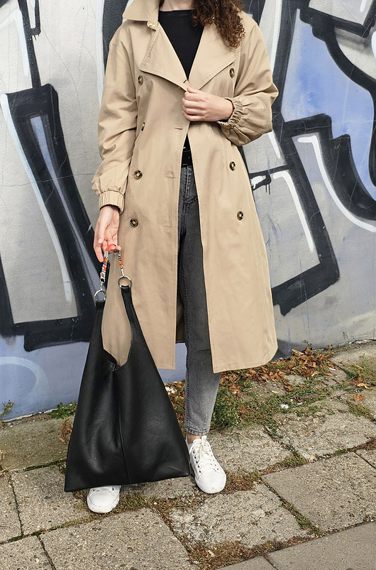 torby na ramię Trójkątna torebka ze skóry