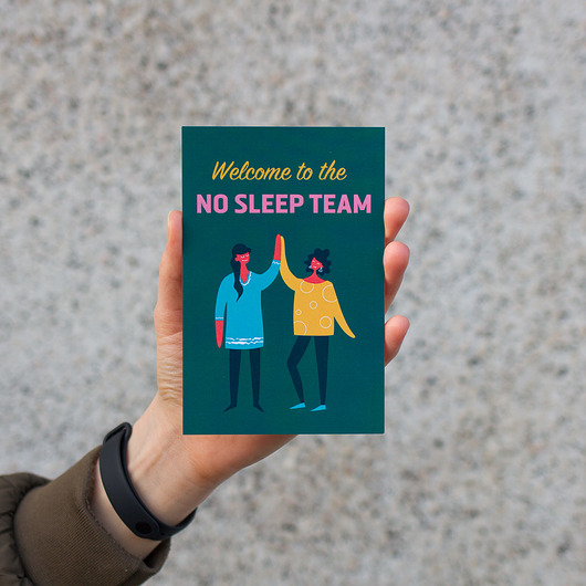 Kartka No Sleep Team Mamahood