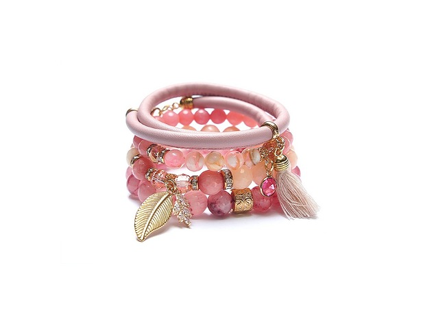 bransoletki z kamieni naturalnych Geranium vol. 8 /06.01.26/ - set