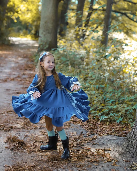 sukienki dla dziewczynki Sukienka Dresowa Blue Dress