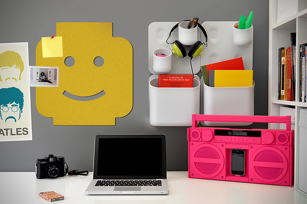 klocki i zabawki drewniane Tablica korkowa Lego ludzik na ścianę