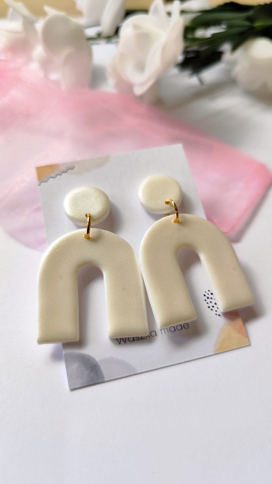 kolczyki z masy plastycznej Kolczyki Elegant