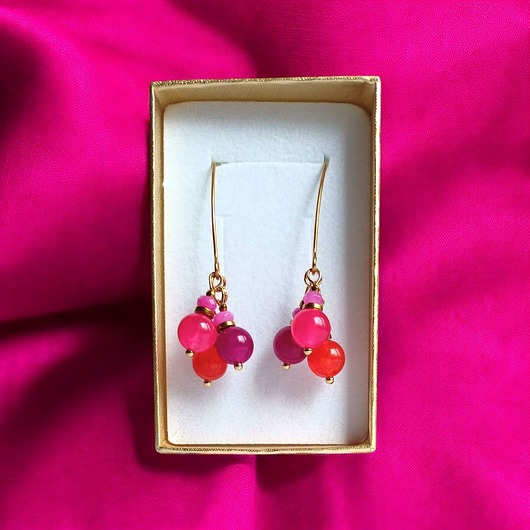 kolczyki z kamieniami Kolczyki : summer ENERGY collection ::  53mm