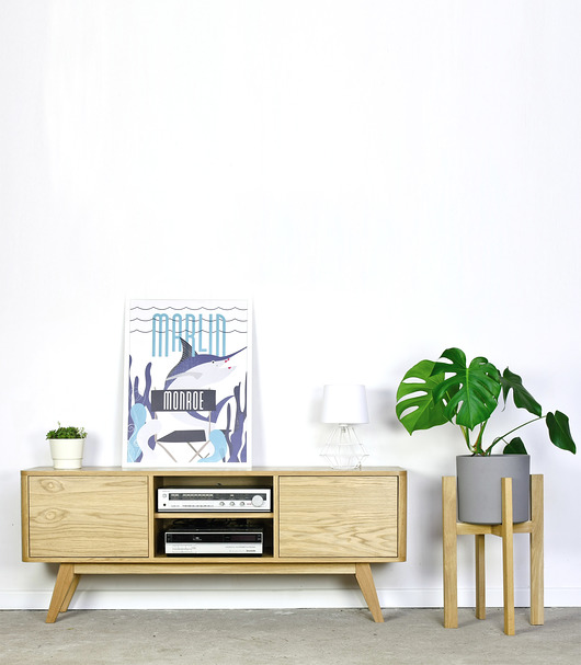 komody i szafki Szafka Stereo Jednolita / Szafka RTV / Szafka pod Telewizor / 152cm