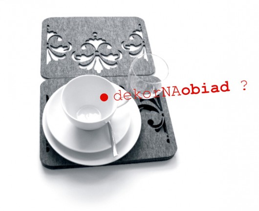 dekor na obiad ? dla dwojga felt label