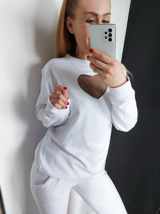 komplety damskie DRES BAWEŁNIANY SERCE I267 PUDER