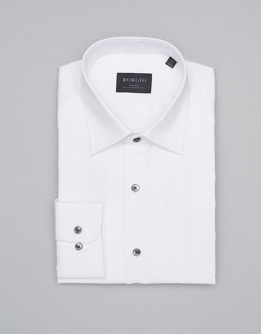 koszule męskie koszula męska 00310 dł. rękaw biały slim fit 176/182 39