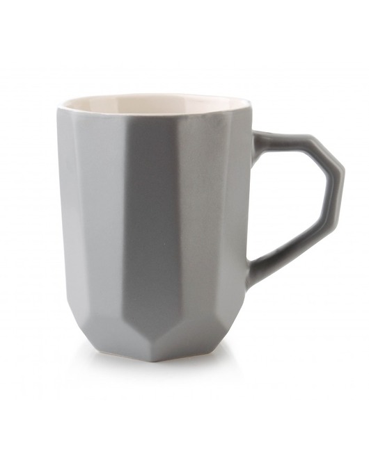 Kubek Ceramiczny Geometry Szary MIA home