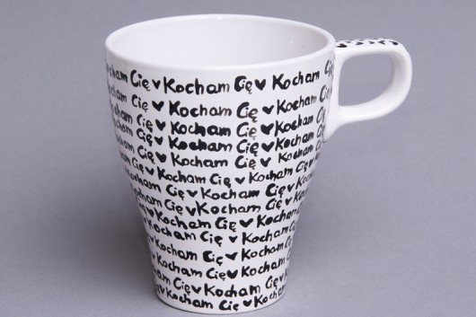 Kubek Kocham Cię biały Ważka Nieważka