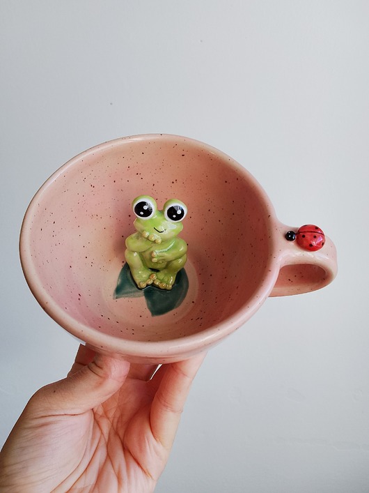 kubki Filiżanka z żabką, kubek 300ml