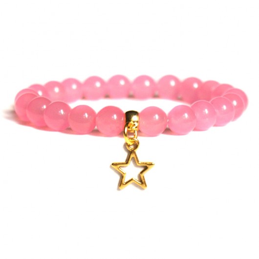 jadeit różowy SWEET PINK & star kaktusia