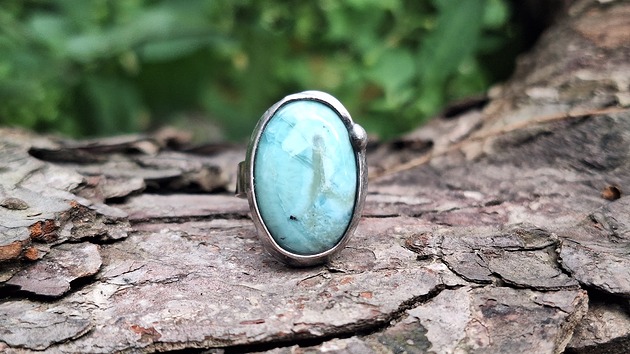pierścionki - różne Larimar - pierścionek regulowany