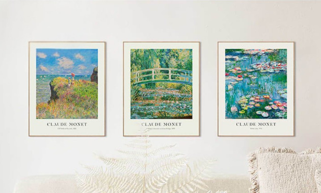plakaty Plakaty dekoracyjne, ogród Monet, plakaty pejzaż, wiosenne