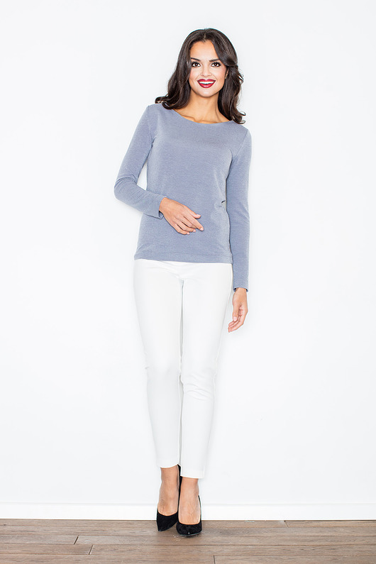 Sweter M244 Szary Figl