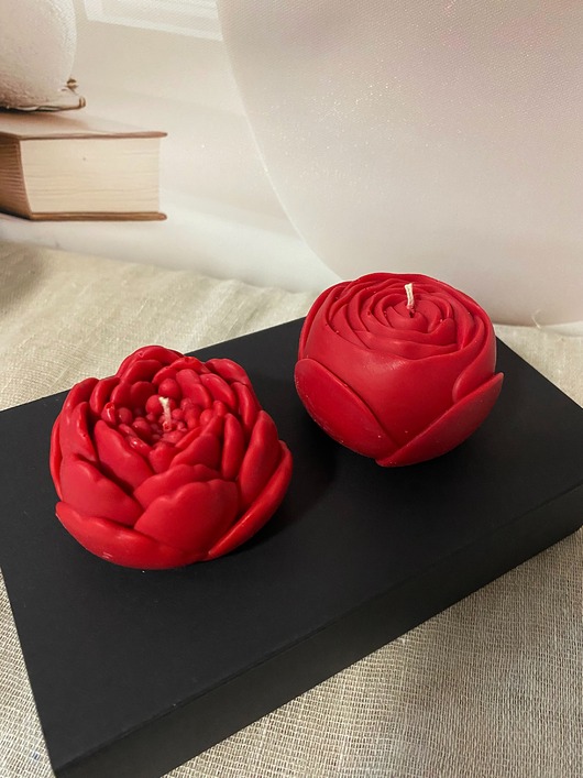 świeczniki i świece Walentynkowy zestaw prezentowy świece ekologiczne sojowe