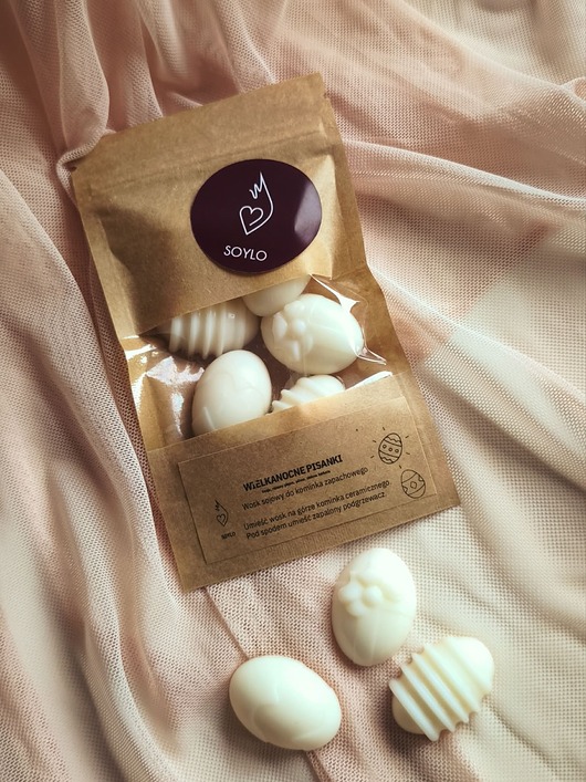 świeczniki i świece Wielkanocne pisanki -zapachowe woski do kominka SOYLO