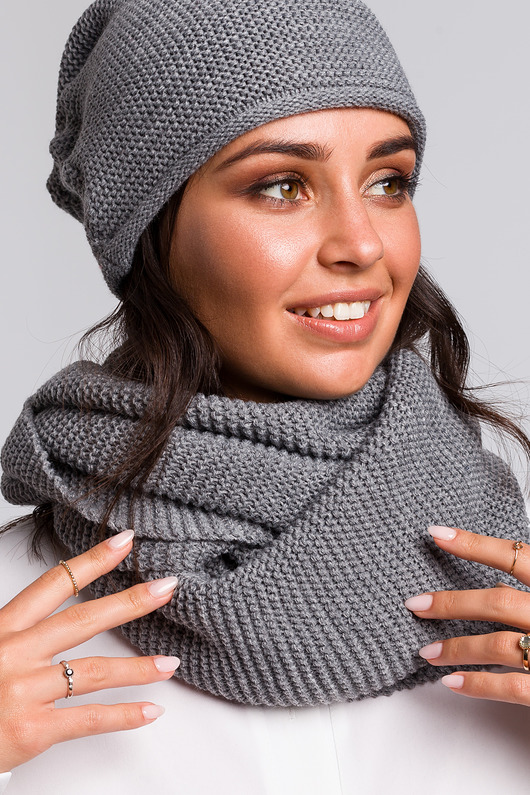 szale damskie Komin - szary (BK-042)