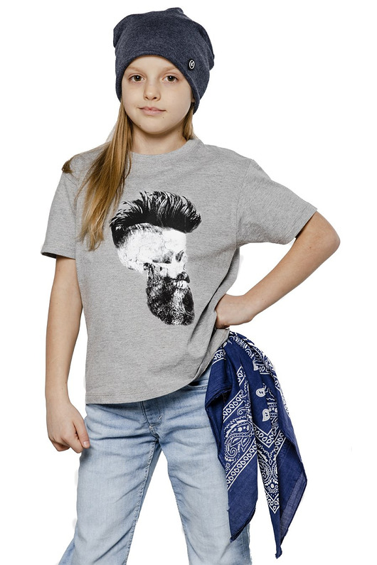 t-shirty dla dziewczynki T-shirt dziecięcy UNDERWORLD Czacha z brodą