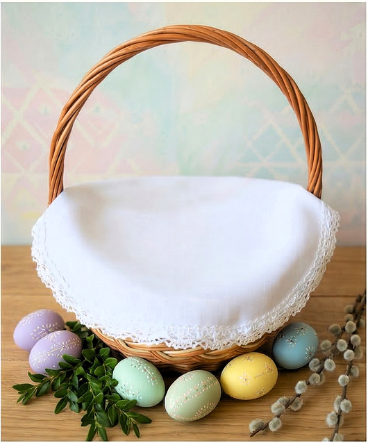 koszyki wielkanocne Serwetka do koszyka Wielkanocnego KLASYCZNA mała
