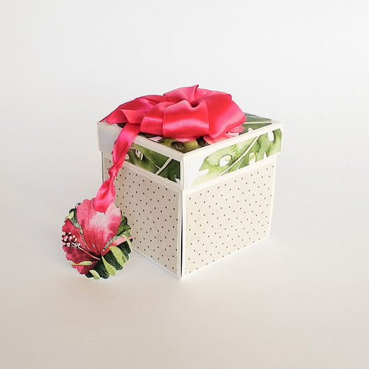 Pamiątka ślubu, exploding box, kartka Papiernik