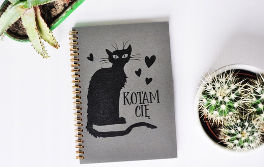 notatniki i albumy Kotam Cię, notatnik