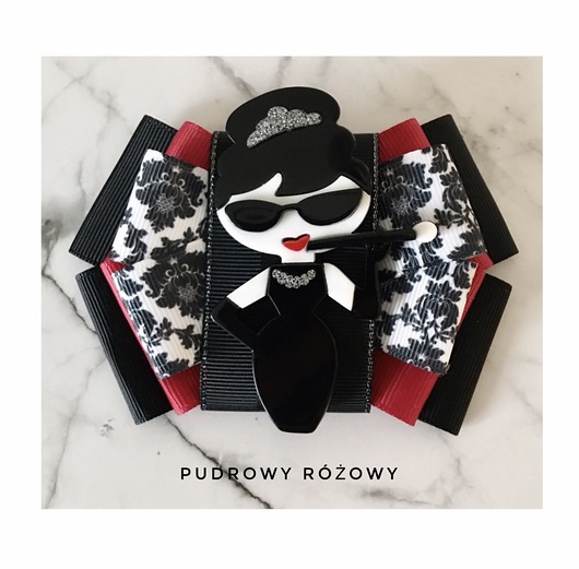 broszki Brosza Audrey  Glamour Nowa Kolekcja 1 szt