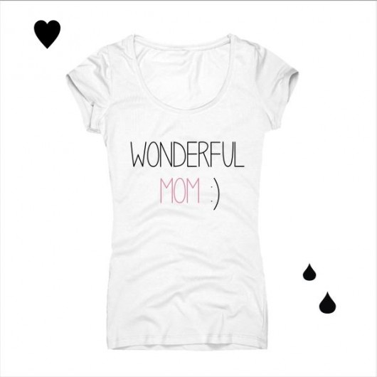 WONDERFUL MOM!_Mother's day!-T-shirt Oh La La