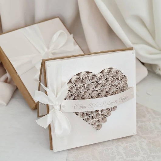 kartki scrapbooking Elegancka kartka na ślub