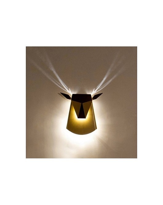 Kinkiet Deer Czarny LED Stal Węglowa MIA home
