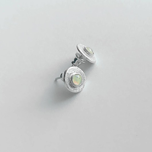 kolczyki z kamieniami Kolczyki OKRĄG