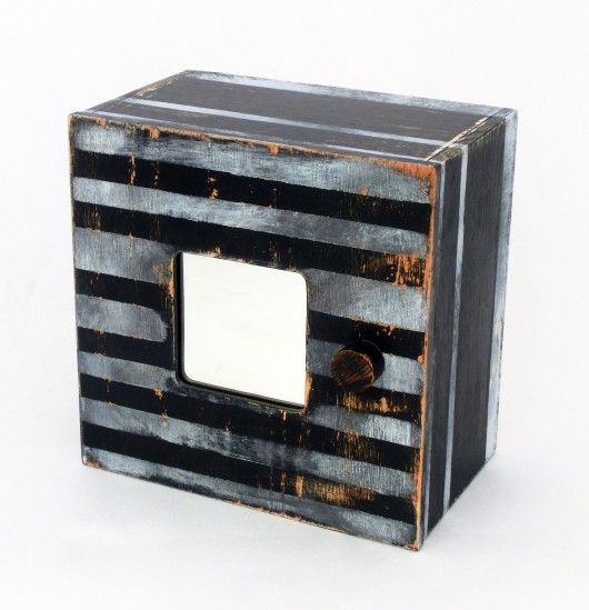 Drewniana szafka na klucze / pocztę Clock Wood Studio