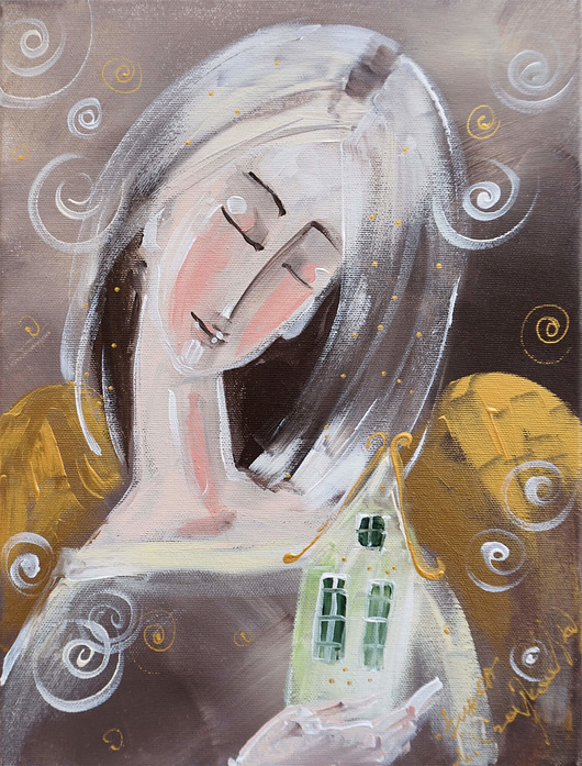 obrazy Anioł opiekun domu