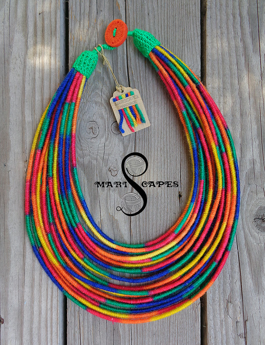 naszyjniki - inne masajka "Kolorowanka"