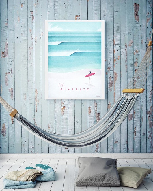 Biarritz - vintage plakat 50x70 cm minimalmill