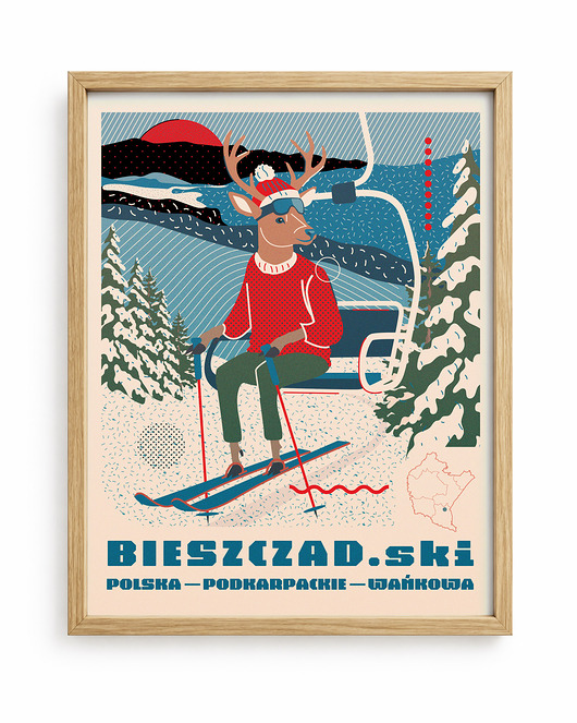 plakaty Plakat Bieszczad.ski