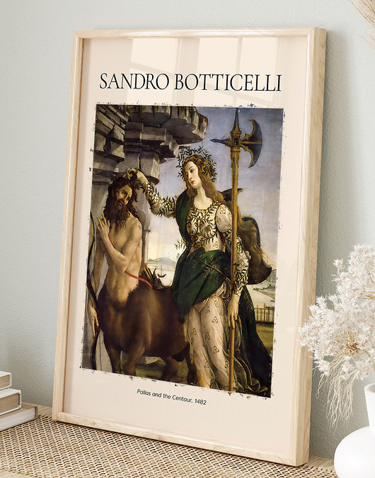 plakaty Plakat Reprodukcja Sandro Botticelli - Pallas and the Centaur