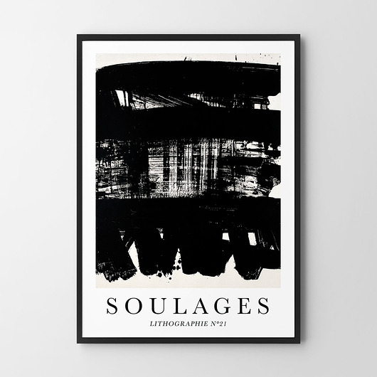 plakaty Plakat Soulages Litographie N 21