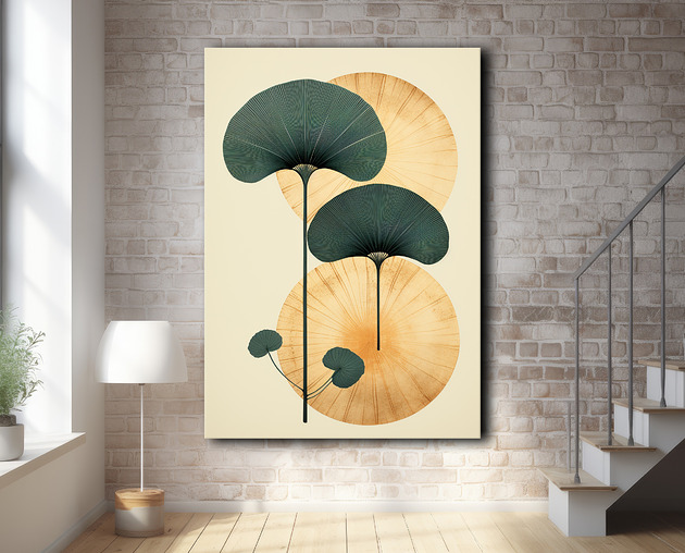 plakaty Tropikalne liście - Plakat - Loft, Minimalizm