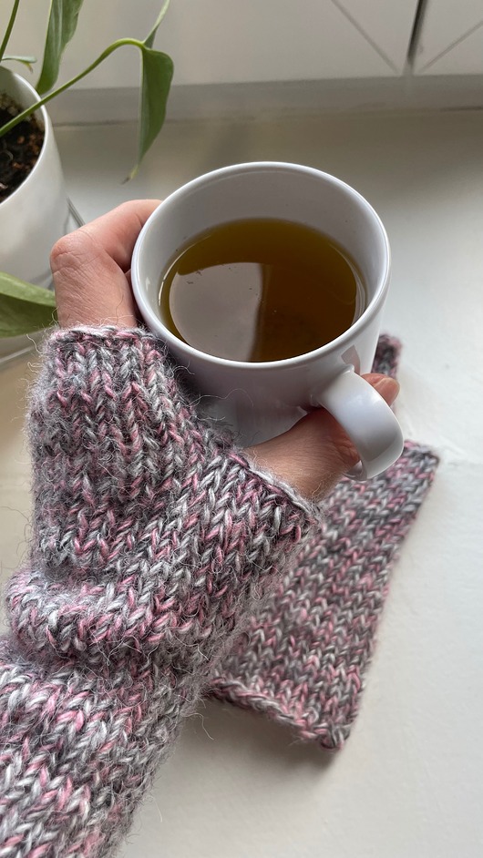 rękawiczki damskie Proste mitenki bezszwowe unisex dziergane Nina