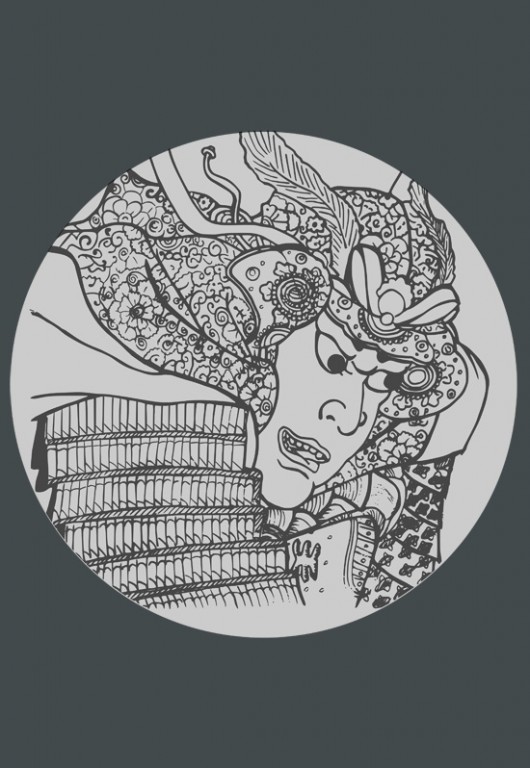 Musha, Japoński Wojownik / T-shirt z Bambusa mmhm