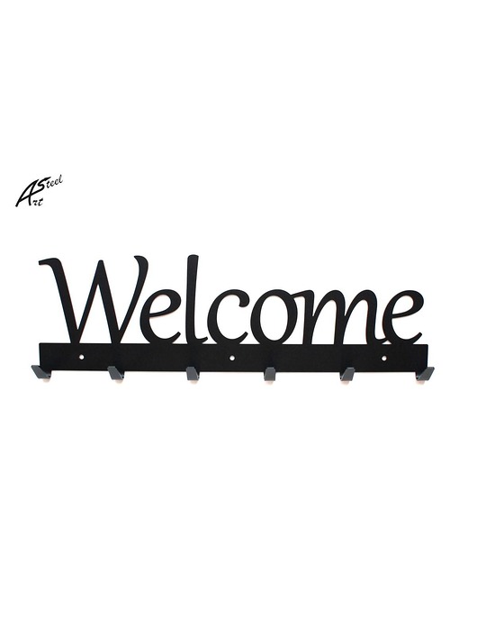 Welcome wieszak na ubrania Super Prezent ArtSteel
