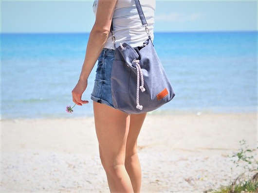Torba worek boho - grey Militu