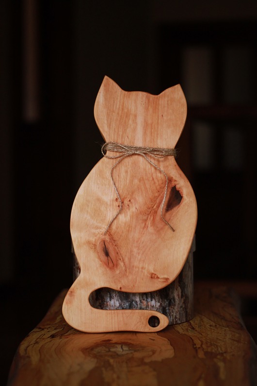 Deska kuchenna kot z uchwytem wood home handmade