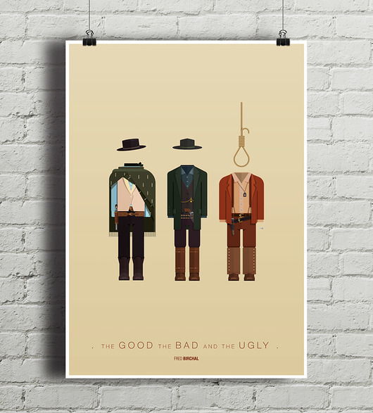 Dobry, Zły i Brzydki - plakat minimalmill