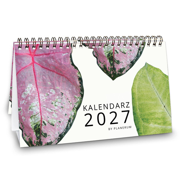 kalendarze i plannery Kalendarz 2027 biurkowy BOTANICAL wolnostojący