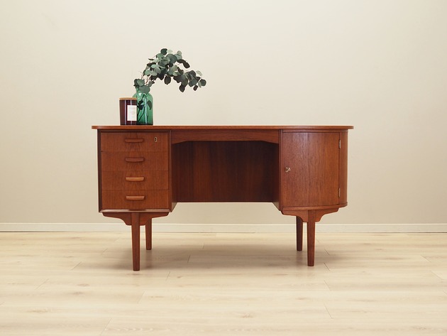 biurka Biurko tekowe, duński design, lata 70,  H.P. Hansen,  Randers M