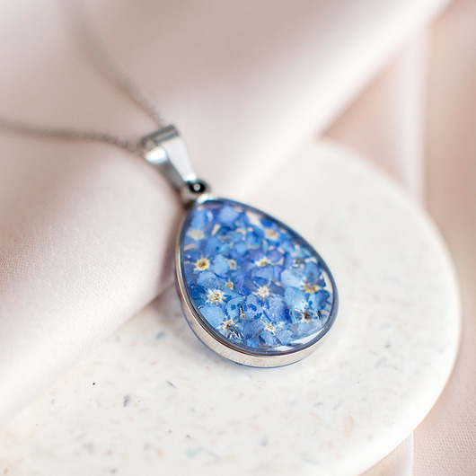 wisiory Wisiorek z niezapominajkami