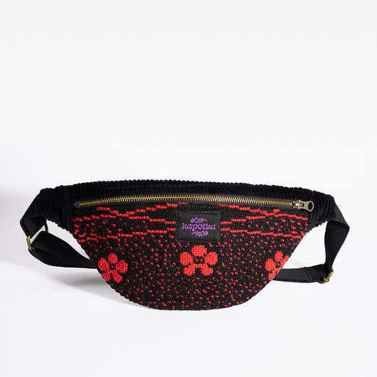 saszetka nerka Upcyclingowa nerka ze starej narzuty